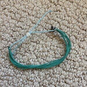 Pura Vida Turquoise Braided Bracelet with Initial Charm